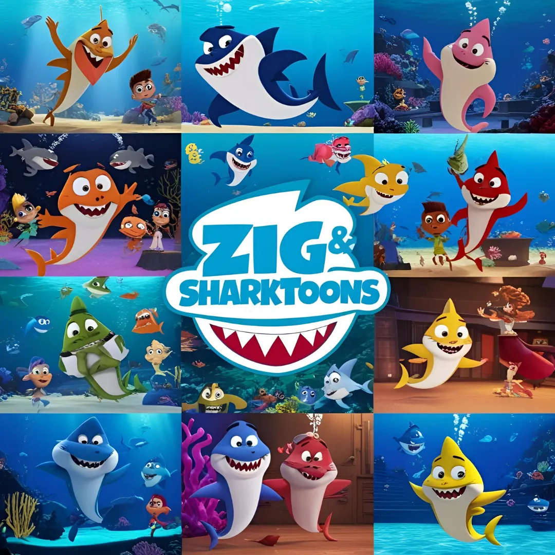 AI Zig & SharkToons - 200+ Animated Viral Shorts - Dynamic AI-Generated Reels for Entertainment Creators and Social Media