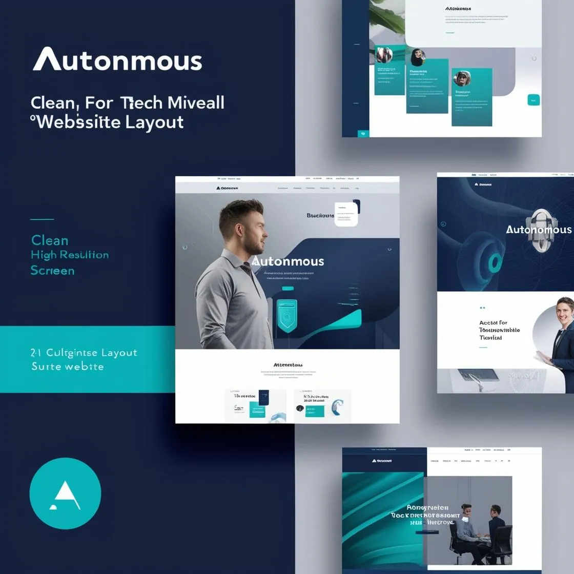 Tech Website Css Autonomous Tech Business Website Layout - Modern CSS Theme for ...
