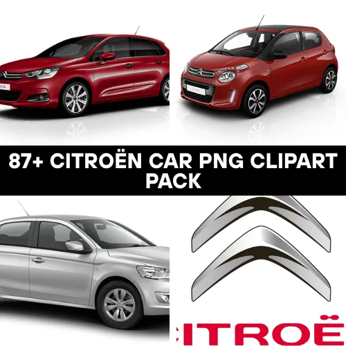 87+ Citroën Car PNG Clipart Pack - Premium Vector Travel & Transportation Graphics for Designers and Marketers