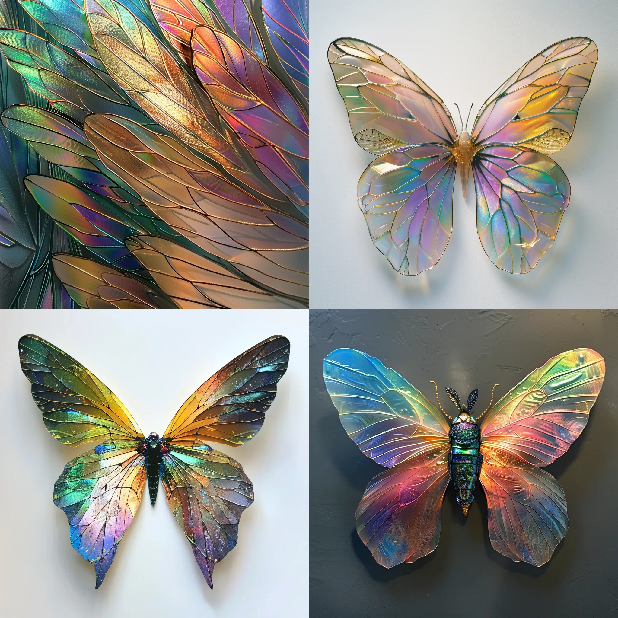 Abstract Insect Wings - Whimsical Biometric Abstract Art for Creative Designers and Contemporary Decor 4