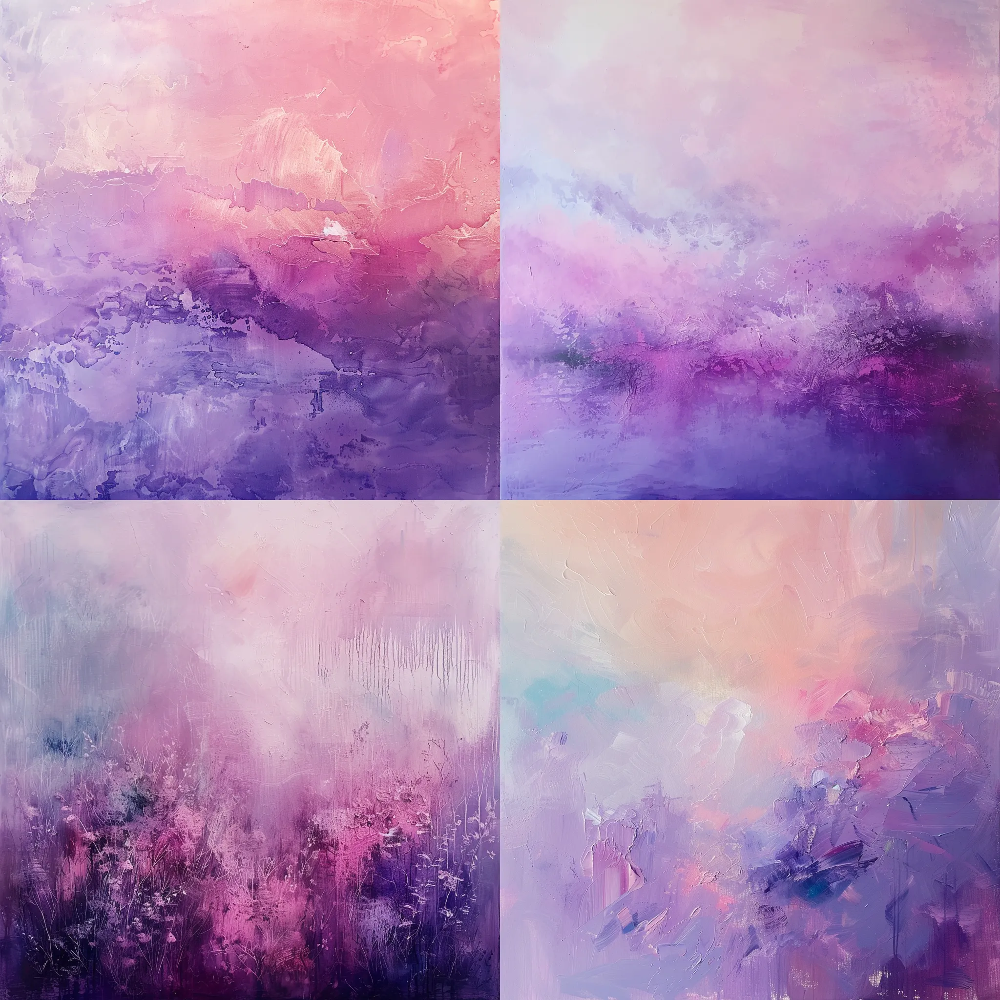 Lavender Pink Gradient Color Field - Serene Abstract Color Field Painting for Contemporary Art Lovers and Creative Spaces