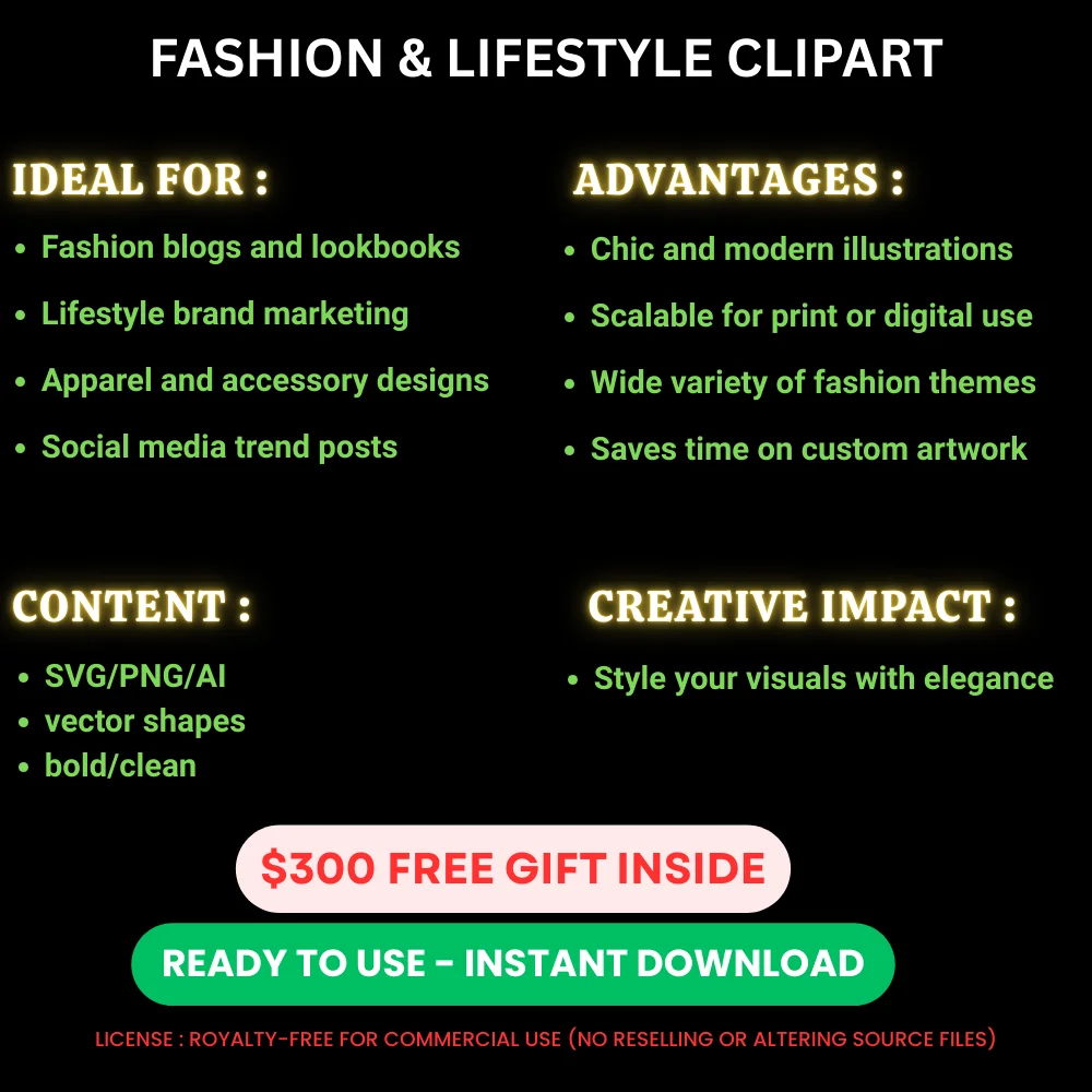 25 Haute Designer Illustration Bundle - Elegant Fashion & Lifestyle Vector Art for Creative Branding and Editorial Use 2