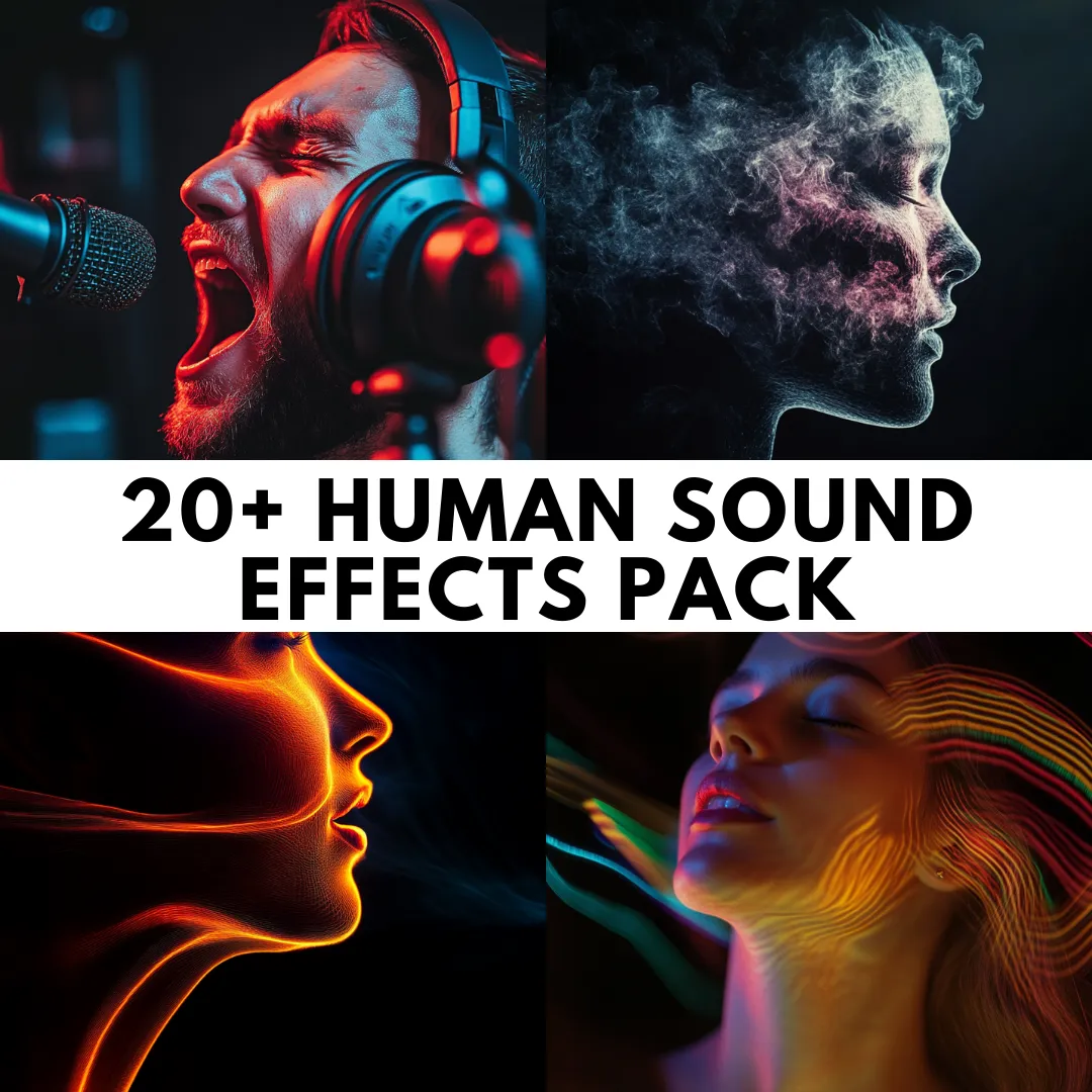 20+ Human Sound Effects Pack - Premium EchoCraft Audio Works for Immersive Multimedia and Creative Projects 3