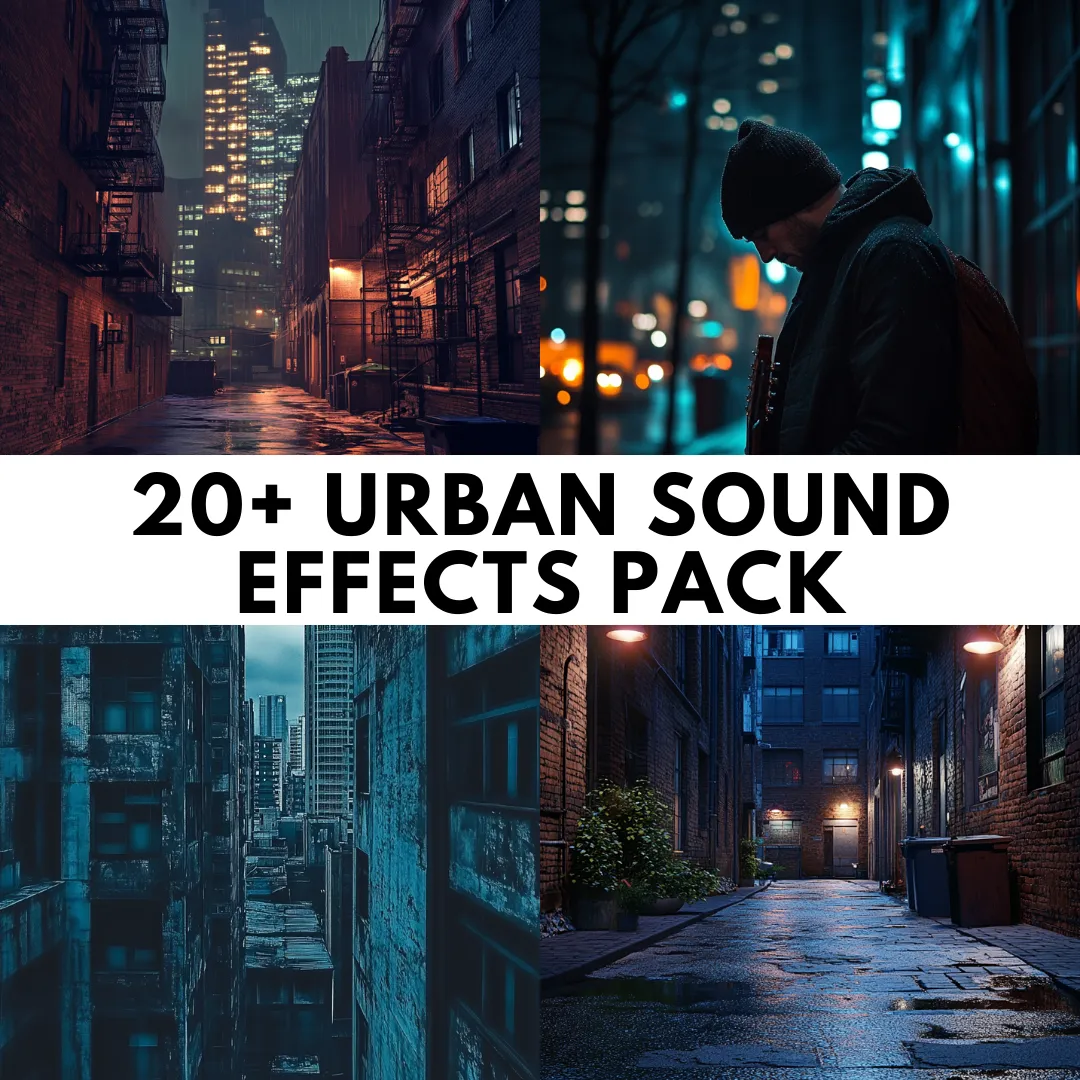20+ Urban Sound Effects Pack - Dynamic Urban Audio Effects for Creators and Sound Designers 3