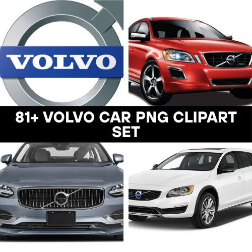 81+ Volvo Car PNG Clipart Set - Vibrant Travel and Transportation Vector Graphics for Creative Projects 6