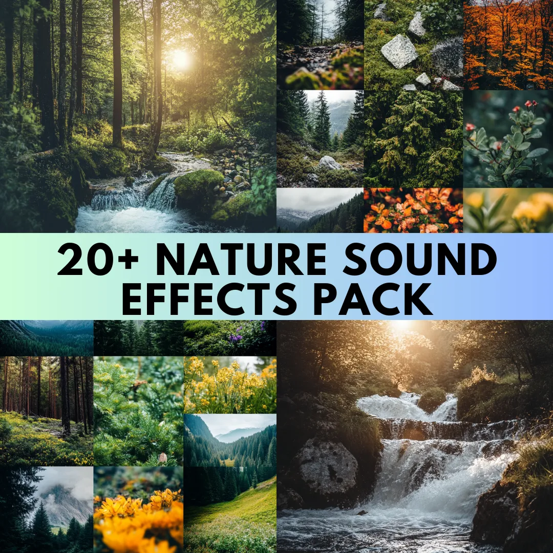 20+ Nature Sound Effects Pack - Immersive Environmental Audio for Creators and Storytellers 3