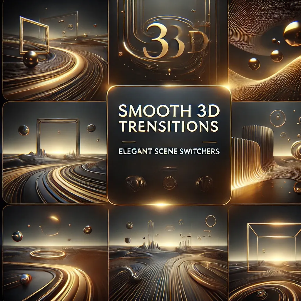 Smooth 3D Transitions - Elegant Scene Switchers for Cinematic Video Editing and Dynamic Storytelling