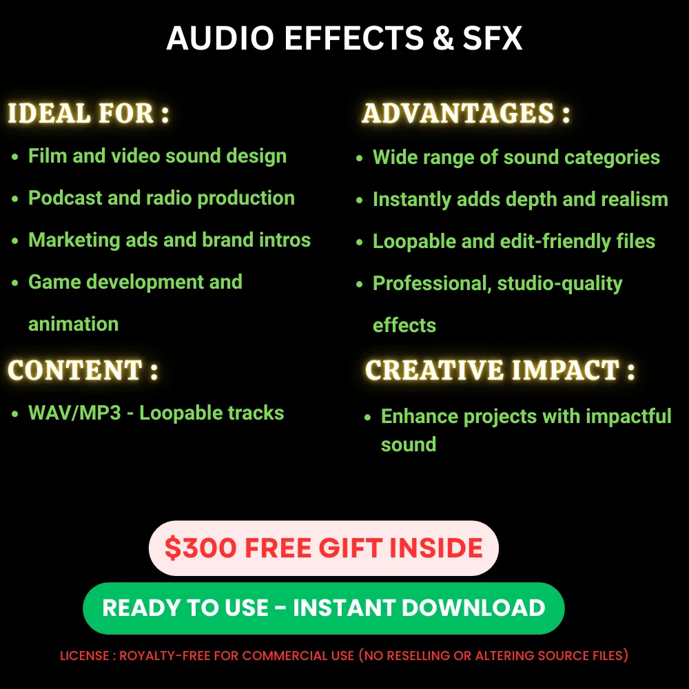 12 Atmospheric Sound Effect - Immersive Ambient Audio Effects for Creators and Multimedia Projects 2