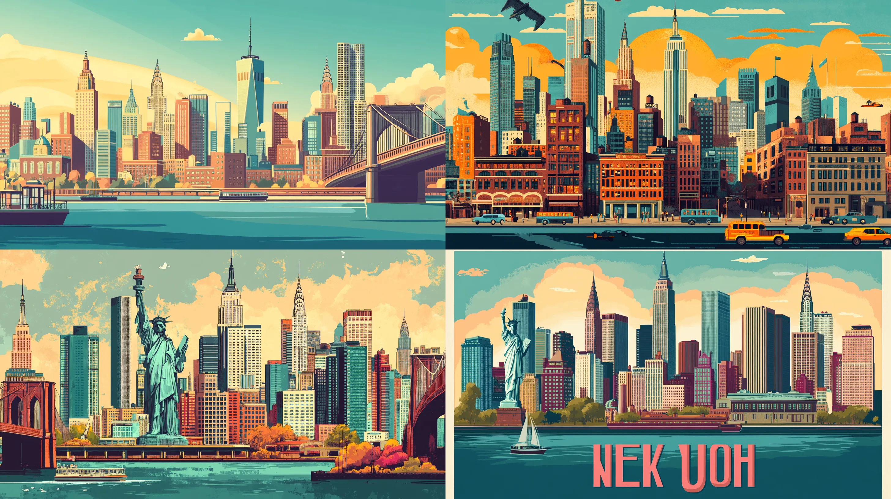 Retro Travel Wall Art - Vintage-Inspired Decorative Prints for Stylish Home & Office Spaces