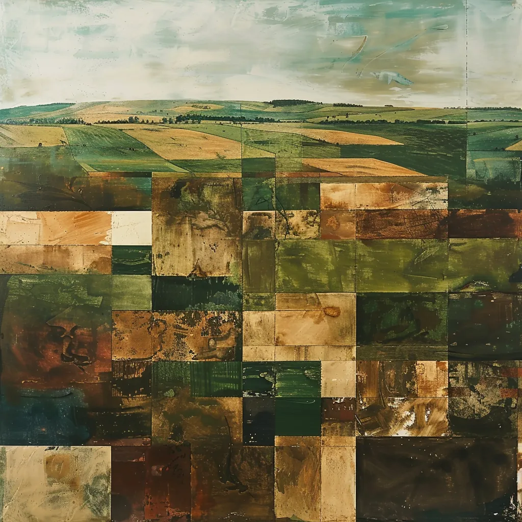 Earth Tone Color Field Abstract - Serene Abstract Color Field Painting for Artistic Prints and Creative Spaces 2025