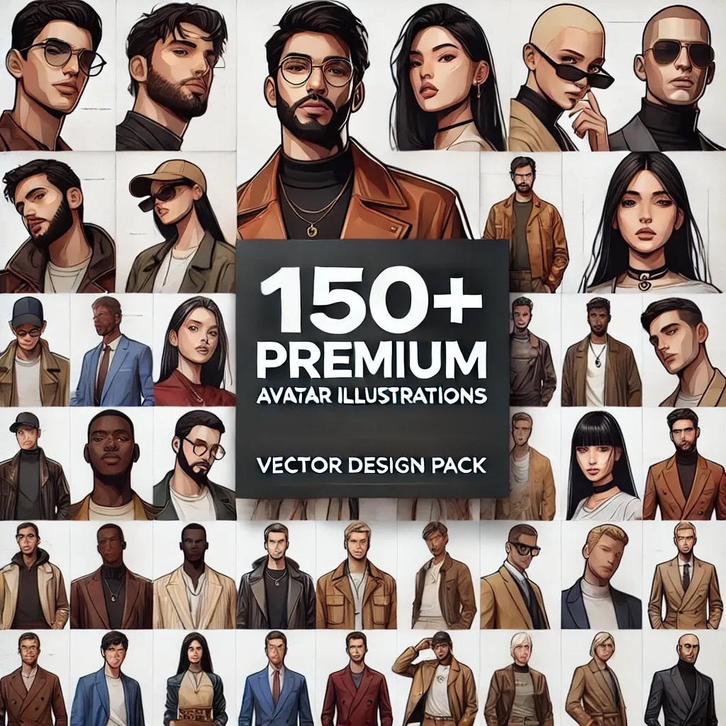 150+ Premium Avatar Illustrations - Vector Design Pack - Versatile Pixel-Style Avatars for Creators and Brands 4