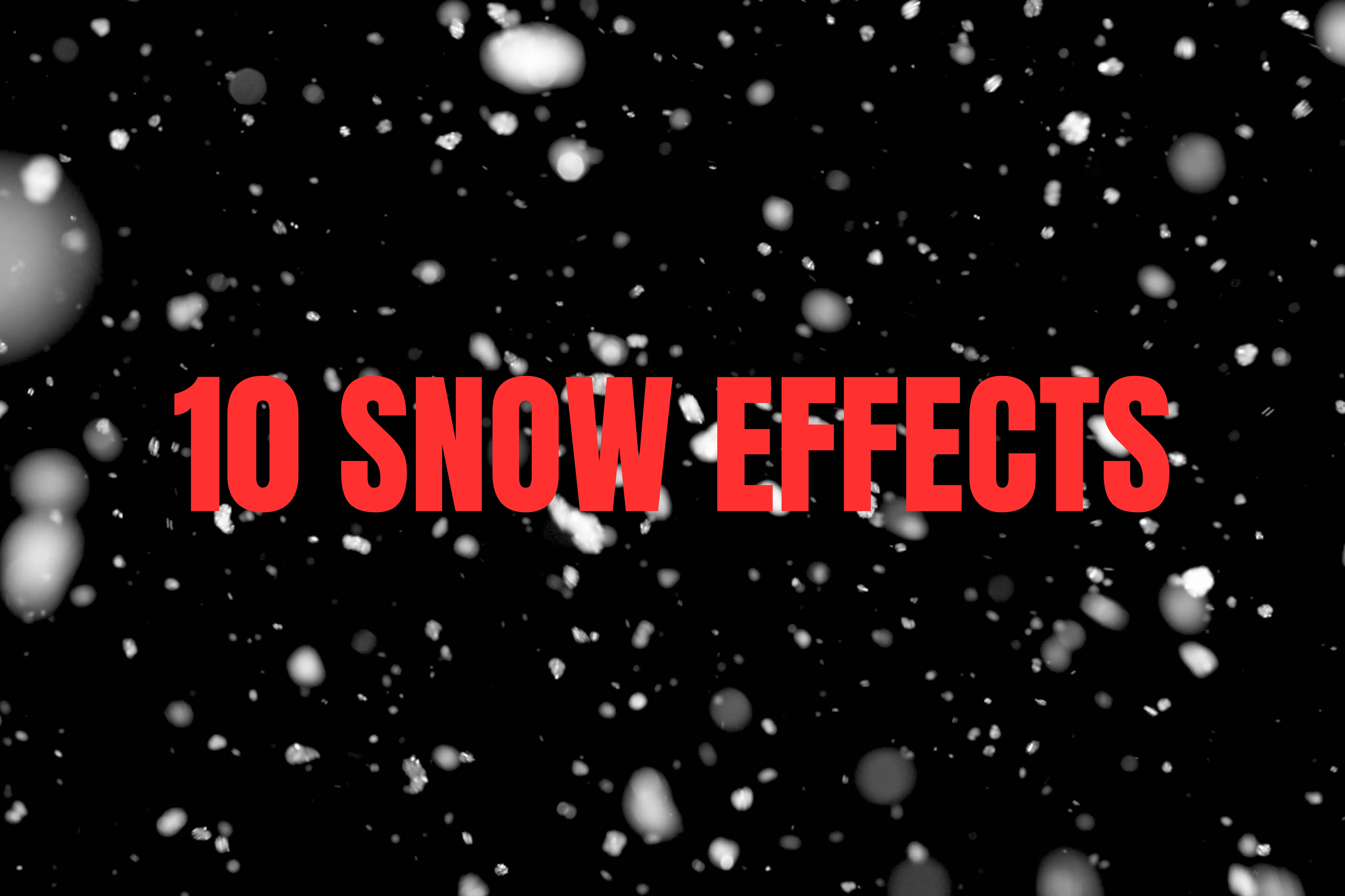 Snow FX 10 Winter Scene Visuals - Cinematic Winter VFX Transitions for Filmmakers and Content Creators