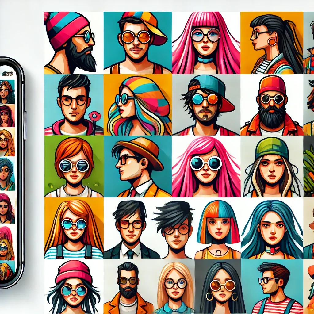 100+ Creative Avatar Illustrations Vector Bundle - Versatile Pixel-Style Characters for Designers and Content Creators 3