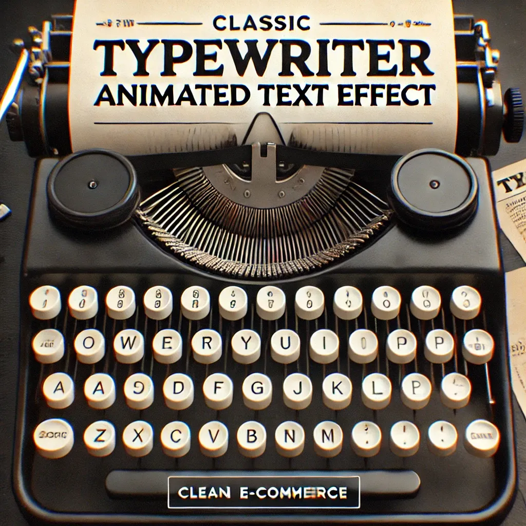 Typewriter Animated Text Effect - Cinematic VFX Transitions for Video Editors and Content Creators
