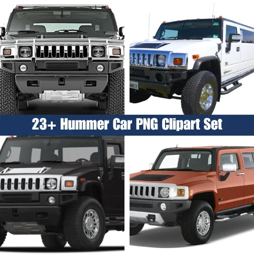 23+ Hummer Car PNG Clipart Set - Bold Travel & Transportation Clipart for Designers and Marketers 3