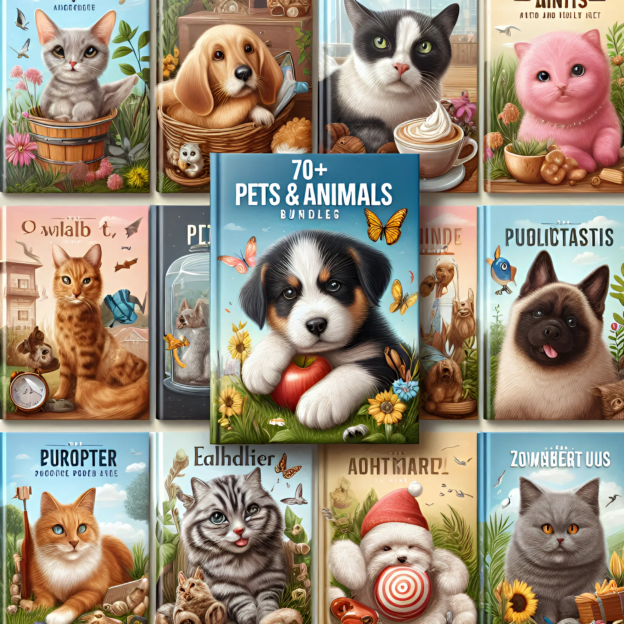 70+ Pets & Animals Bundles All-in-One Care & Training Kit - Comprehensive Digital Guides for Pet Owners and Animal Enthusiasts